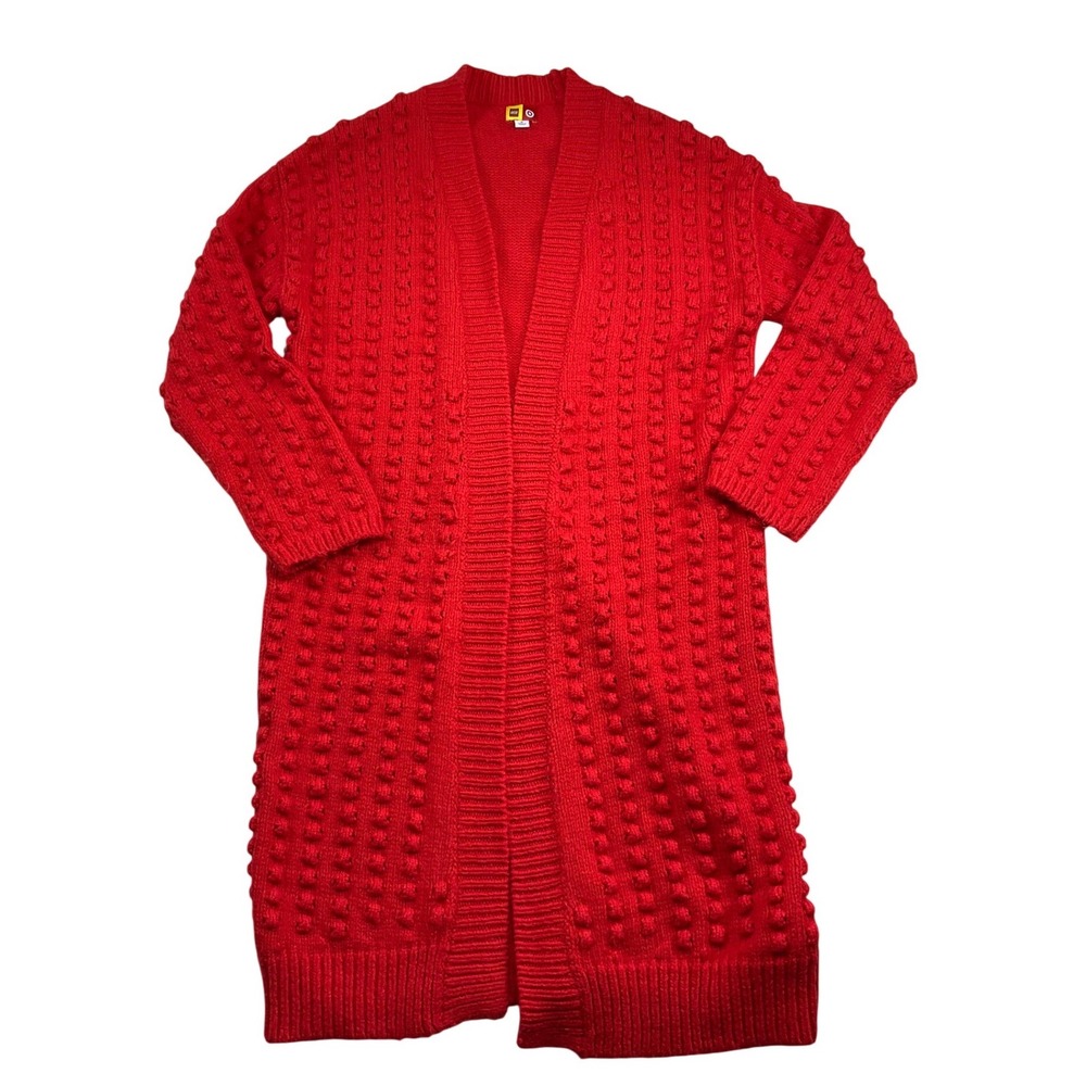 LEGO x Target Red Bobble Knit Longline Cardigan Sweater Womens Small